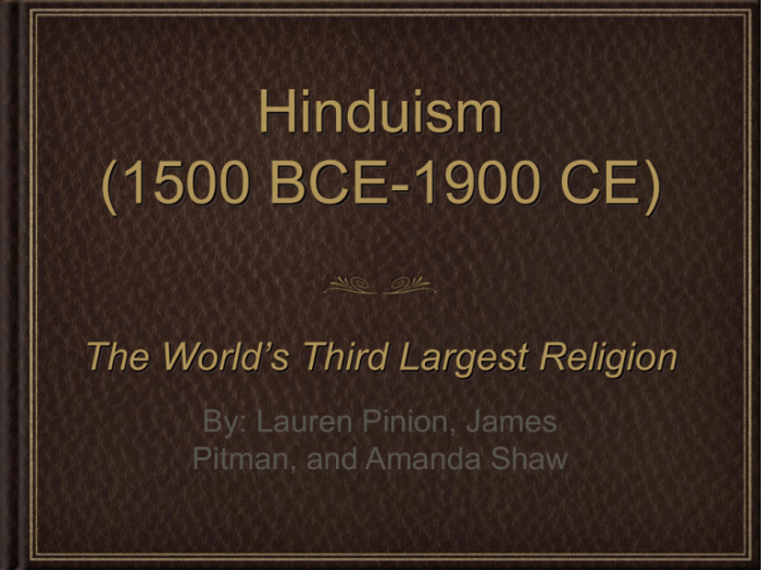 Impacts of hinduism 1200 to 1450