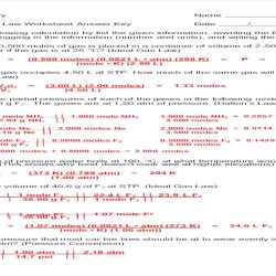 Gas laws webquest answer key